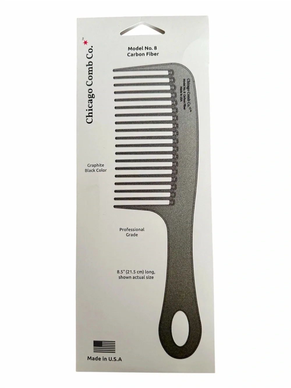 Carbon Fiber Wide-Tooth Comb